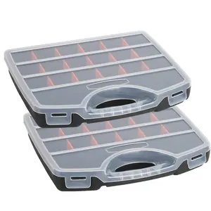 Durable Parts Organizer Set, Tool Storage Kit with Transparent Drawers, Waterproof Tool Box, Shockproof Design, Multi Compartment for Screws and Small Parts