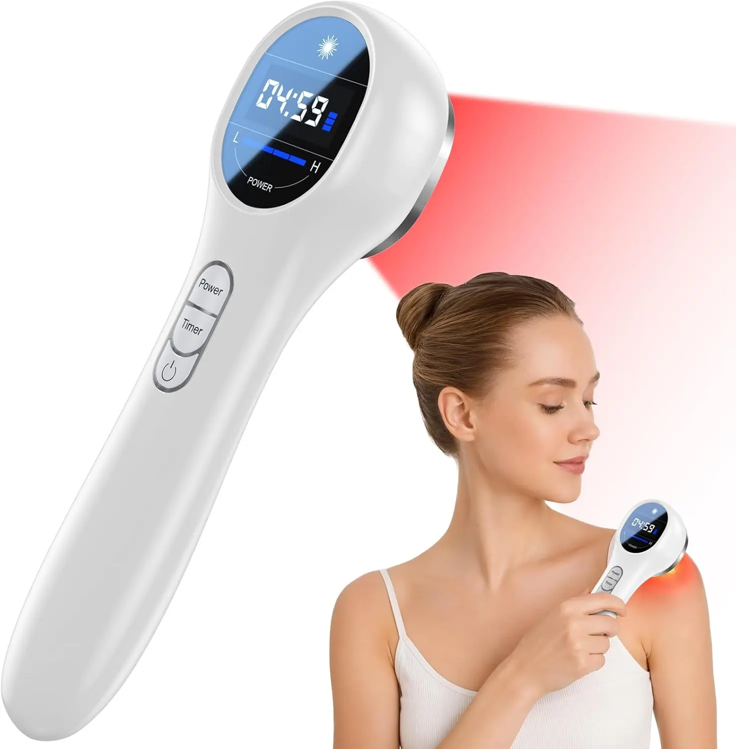 SERFORY Red Light Therapy Infrared Light Tharepy, Red Light Device for Body Pain Relief, Joint, Muscle & Tissue 14 * 650nm + 3 * 808nm