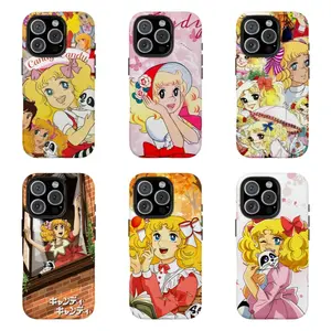 Candy Candy Retro Anime Phone Case | 80s Shojo Aesthetic , For iPhone 11 12 13 14 15 16 17 Pro Max For Samsung S26 S25 S24 S23 S22-Gift For Her/Him/Anime lovers