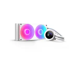 NZXT KRAKEN PLUS RGB 240 MM WHITE AIO LIQUID COOLER WITH 1.54" LCD & RGB CORE SINGLE FRAME FAN NZXT KRAKEN PLUS RGB 240 MM WHITE AIO LIQUID COOLER WITH 1.54" LCD & RGB CORE SINGLE FRAME FAN
