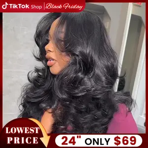 9x6 Body Wave Glueless Wig Human Hair Wig For Women Ready To Wear 5x5 Lace Closure Wig Brazilian Human Hair Pre Cut 13x4 Lace Frontal Wig No Glue Natural Color Wig TikTokShopBlackFriday