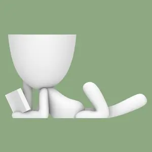 Reader 3D printed planter