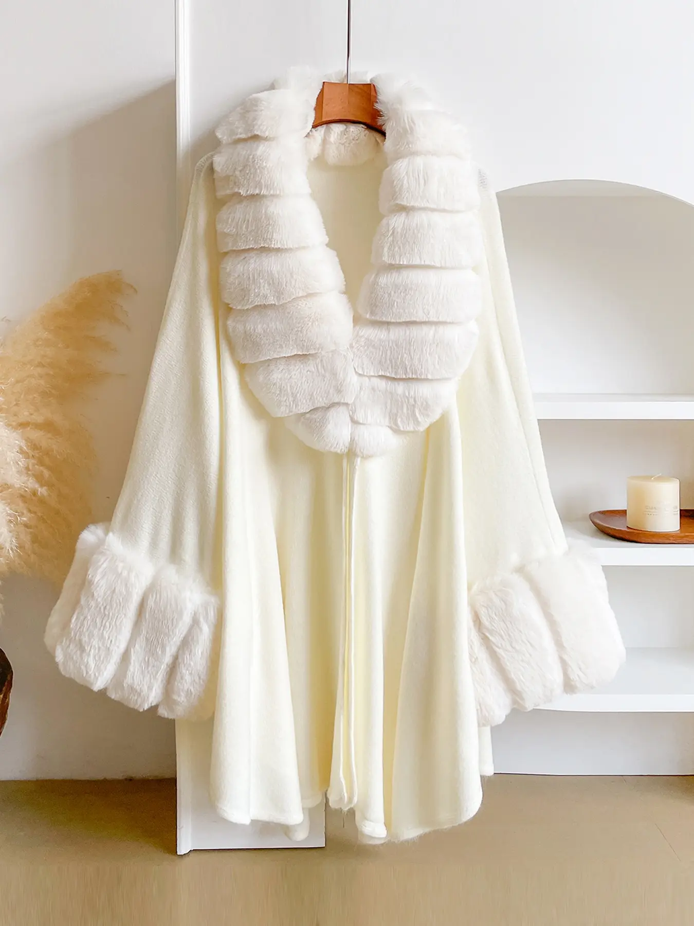 Women's Fashion Elegant Thick Plain Shawl, Soft Comfortable All-Season Scarf, Vintage Versatile Accessory for Daily Use, Trendy Solid Shawl, Fashion Shawl Wrap