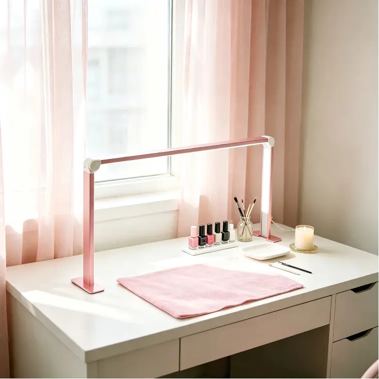 CNCEST 36W Adjustable Dimmable LED Nail Desk Lamp Foldable Modern Indoor Lighting for Nail Technicians, Salons with Dimmable Lighting