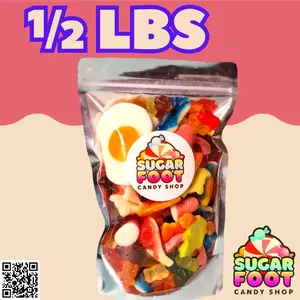 1/2 POUND GUMMY Mix  snack, reseable bag Candy