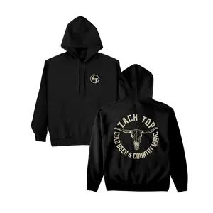 Black Skull Logo Hoodie
