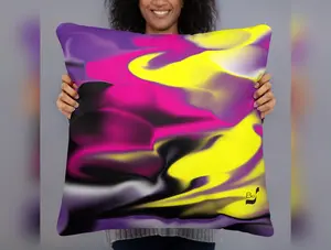 Rising Bud BeSculpt Throw Pillow