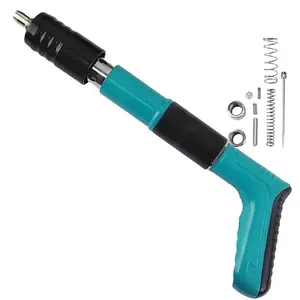 Portable Concrete Staple Gun Set, 5-Speed Adjustable Small Manual Steel Staple Gun, Wall Fixing Tool for Woodworking and Decoration