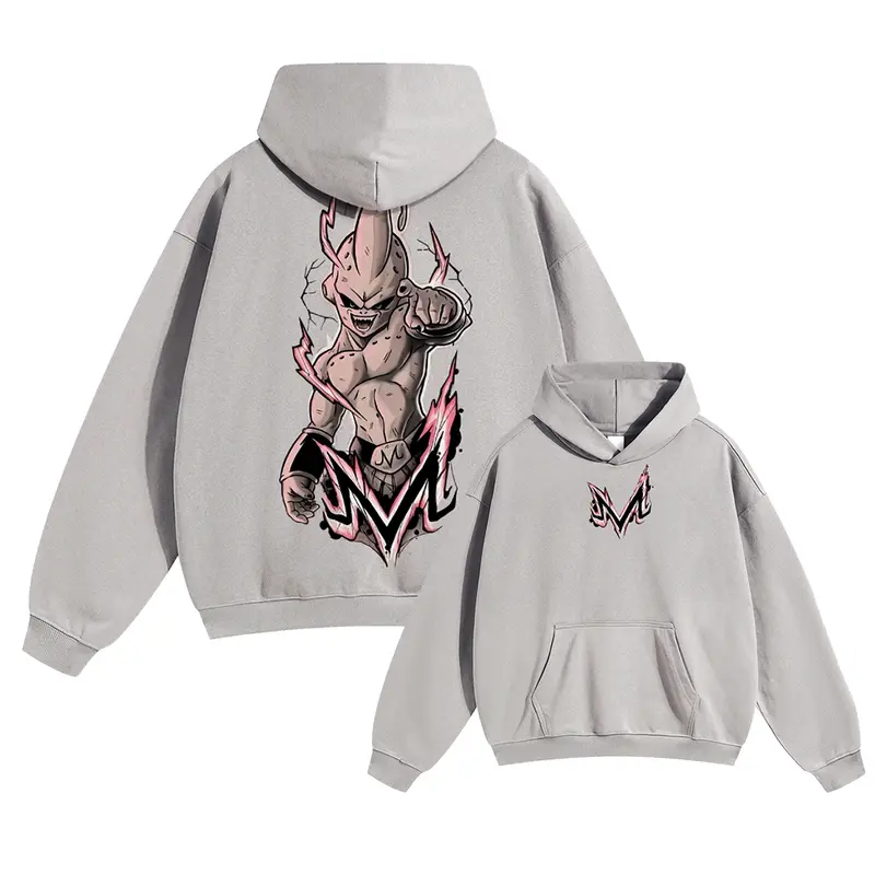Majin Buu Unisex FallFreshness outfits men streetwear 80s 90s graphic tees cotton Anime funny Hoodies men gifts