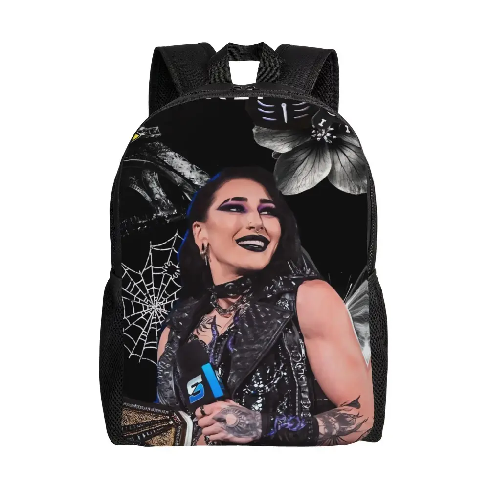 Rhea Ripley Backpack Girl Polyester Hiking Backpacks Soft Stylish High School Bags Rucksack