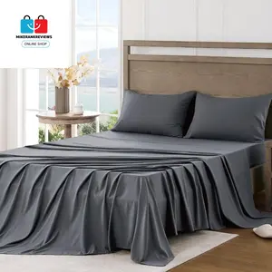 Queen Sheet Set - Ultra Soft Sheets for Queen Size Bed - Brushed Microfiber - Deep Pockets - Easy Care - Cooling & Breathable - 4 Pieces