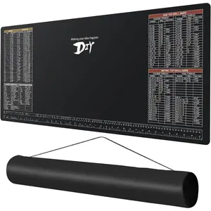 39.5"X18" DIY Worktable Mat Large Work Bench Mat Workshop Mat Workbench Cover with SAE/Metric Ruler Standard Metric Conversion Charts Tap Drill Sizes Fit for DIYers Carpenter Repairman
