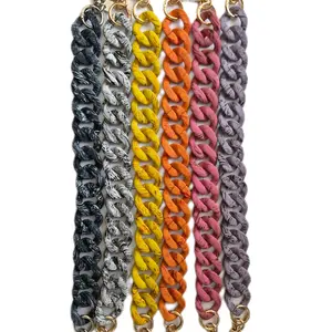 LGS Marbled Matte Bag Chains - 18”