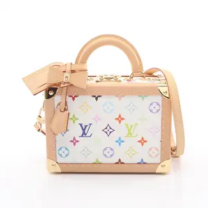 Pre-owned Louis Vuitton Canvas Shoulder Bags LV × TM Petite Valise Monogram Multicolor handbag
