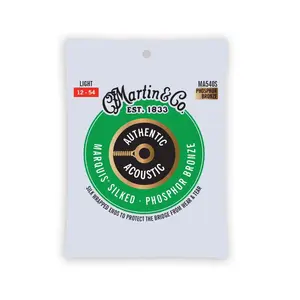 Martin Authentic Acoustic Marquis® Silked Guitar Strings - Phosphor Bronze - Light