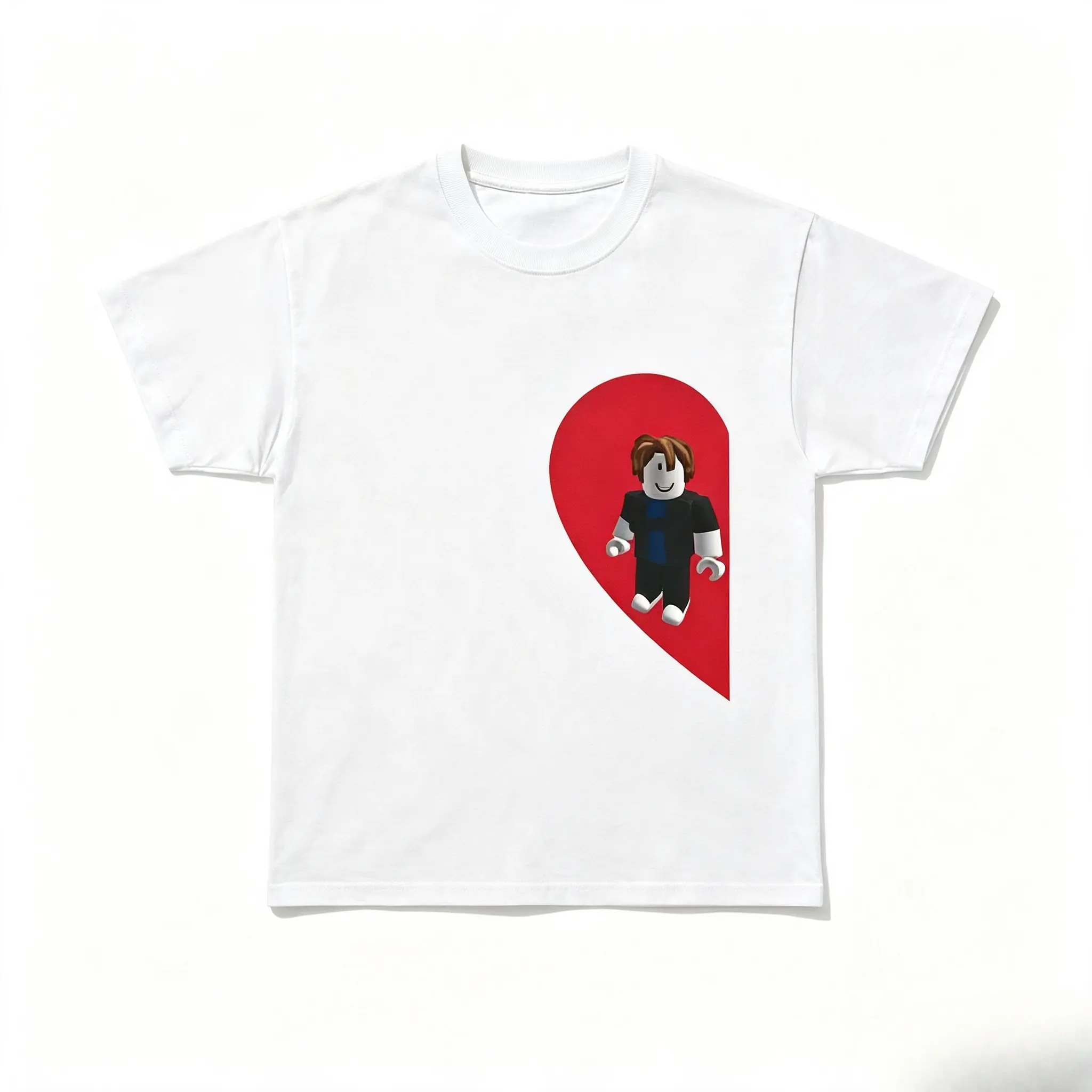 Roblox Half Heart Boyfriend Shirt graphic tee s short sleeve funny irish shirt 67 shirt merch