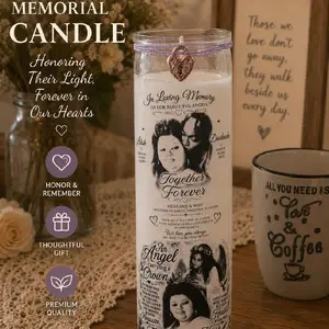 Memorial Wax Light for Loved Ones in Heaven, Decorative Home Decor Ornament Customs Available