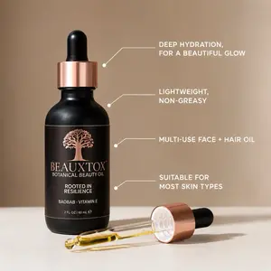 Baobab Botanical Beauty Oil | 2 Oz | Skincare for Glowing Skin | Fast Absorption |  Hydrate | Dewy | Smoothing | Moisturizing | Serum | Healthy Aging | 100% Baobab Oil from Africa