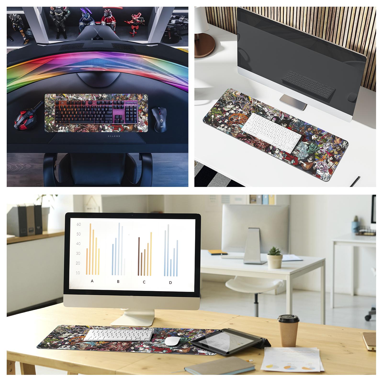 Anime Demon Slayer Mousepad Waterproof 11.8inch x 31.5inch