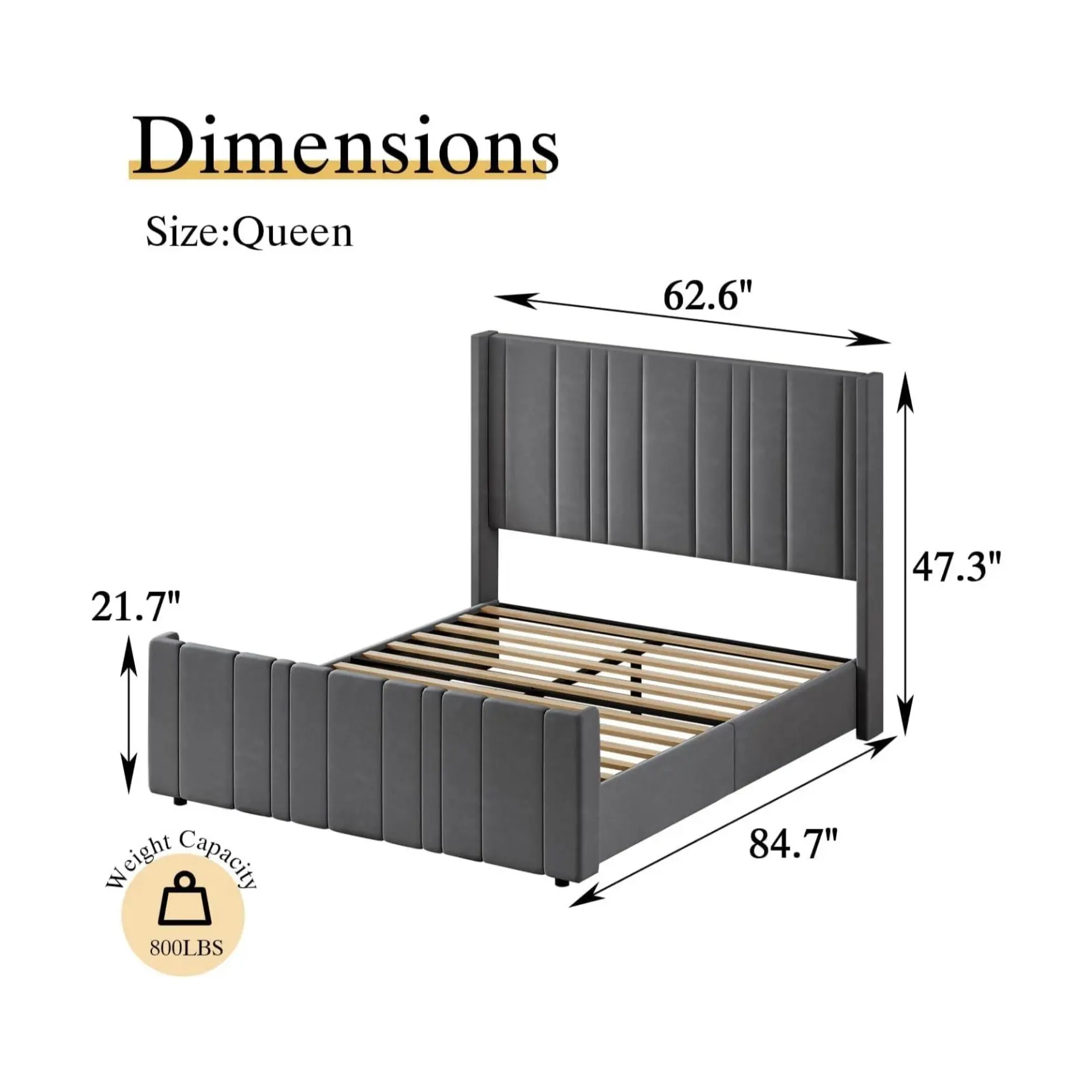 Queen Size Grey