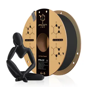 iPCON PPA CF 3D Printing Filament, Carbon Fiber Strengthened PPA 3D Printer Filament, Lightweight & Ultra Strong PPA-CF Filament Fit Most FDM Printers, Super Stiffness & Metal Replacement PPA CF High Speed Printing Filament For Machinery Industries etc.