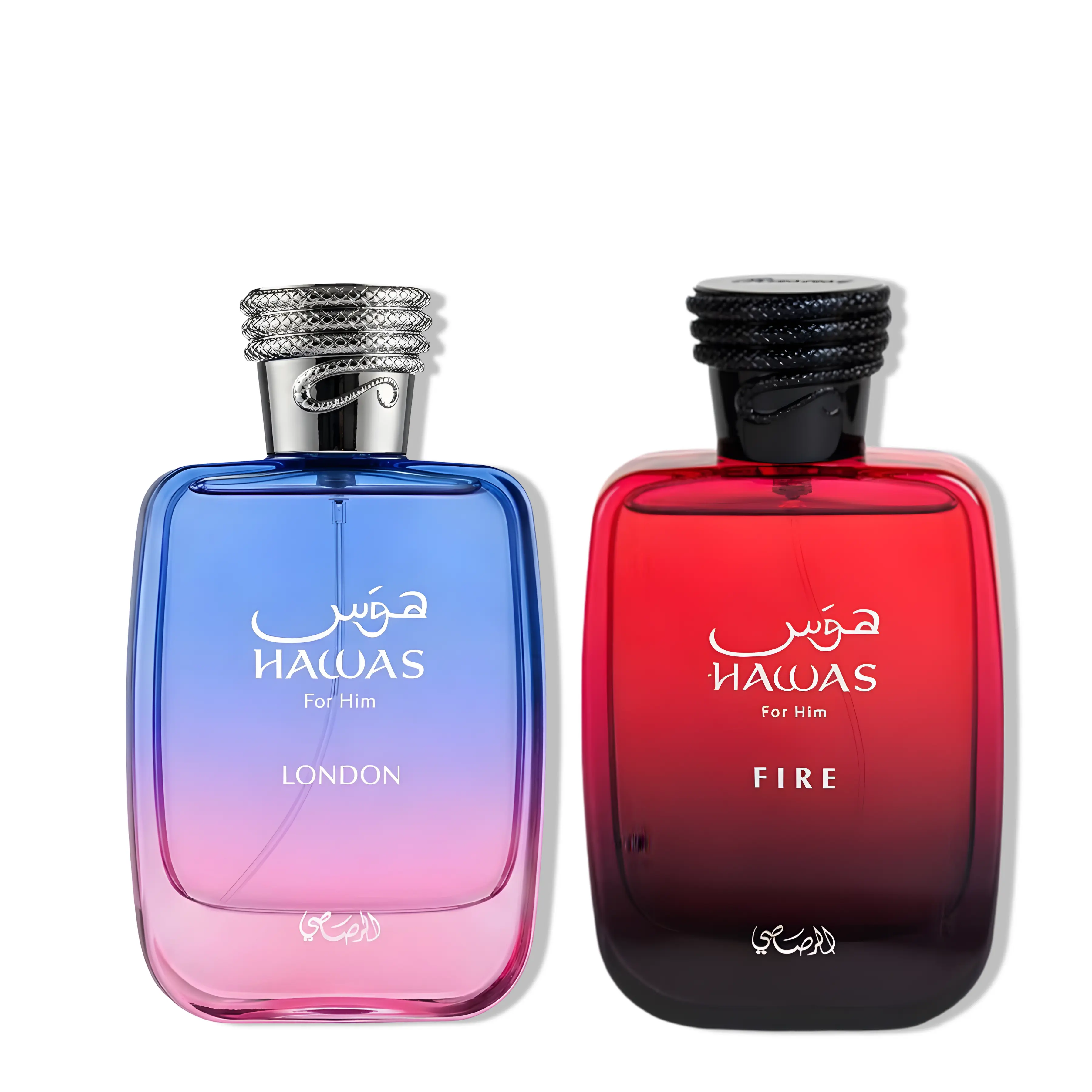 Rasasi - Hawas London + Hawas Fire - Unisex Fragrance Bundle - Eau De Parfum 100ml (3.4oz) - Luxury Fragrance Set