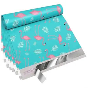 Pretty Package Designer Poly Mailer 10 Pack Heavy Duty Waterproof Self Seal Shipping Bag for Small Business, Cute Packaging, Postal Bags