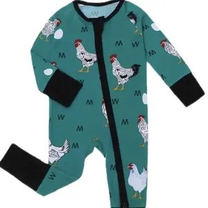 Chicken unisex baby sleeper/onesie