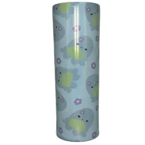 Squishmallow Inspired 20oz Stainless Steel Tumbler with shimmer Squishmallow Design includes lid and straw