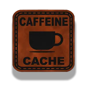 Caffeine Cache Patch – Leatherette Morale Patch