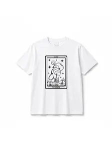 Women's T-Shirt, Nurse Tarot Card & Stethoscope Graphic, RN Nursing Life Womenswear Top
