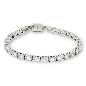 Radiance by Absolute™ Emerald Cut Magic Magnet Clasp Line Bracelet