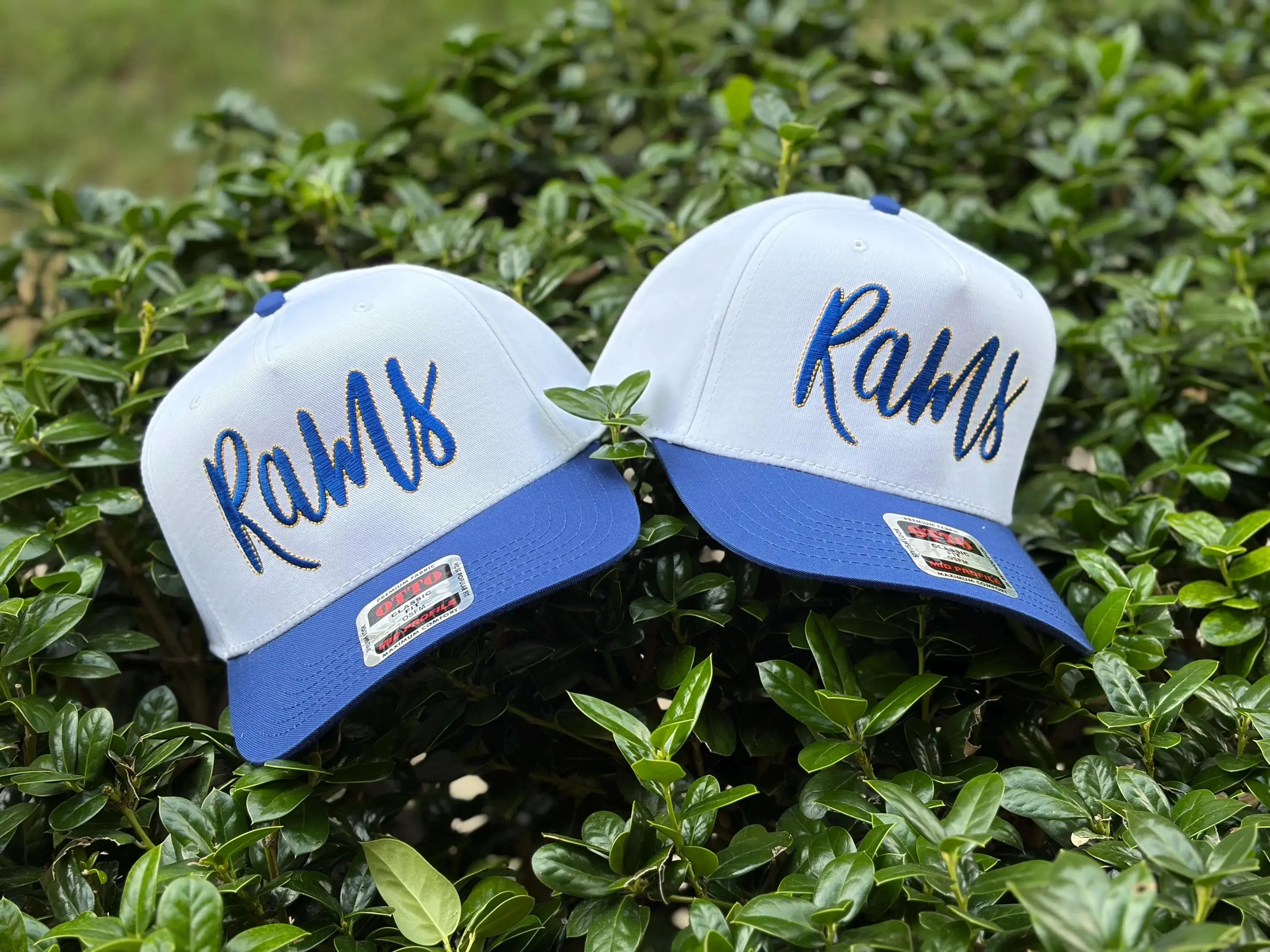 Custom Script Outlined Text Otto trucker hat