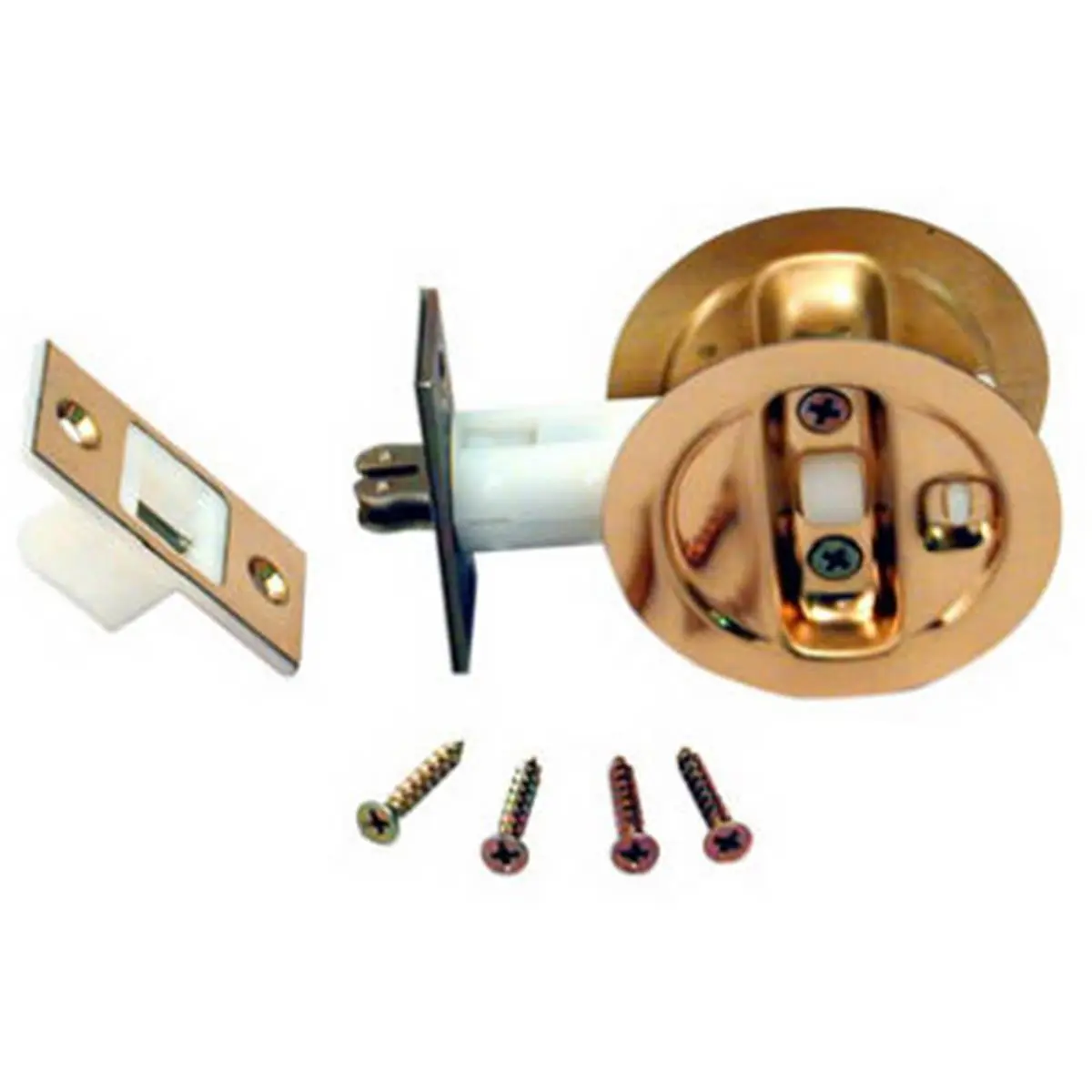 212 MAIN 15213PK1 Brass Finish Pocket Door Privacy Security Lock, Standard Bore Motorcycle Door Hardware, Privacy Door Knobs
