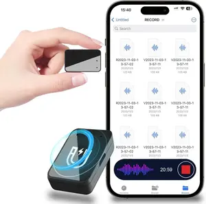 Mini Magnetic Voice Recorder – AI Noise Reduction, 45H Recording, One-Button Control, Long Battery Life & Large Storage, 16.9g Ultra-Light