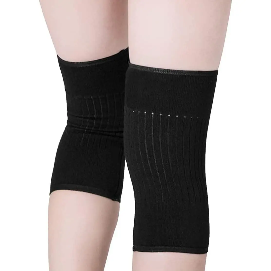 Cashmere Knee Warmer Stretchy Knit Arthritic Knee Sleeve Cosy Sleep Knee Wrap Brace Support Band-Knee Pain Relief
