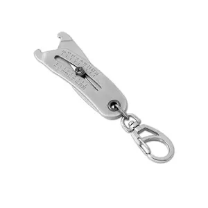 Elite Nut and Bolt Size Identifier Keychain, Pro-Grade SAE & Metric Thread Gauge (8-25mm, 5/16"-1") Heavy-Duty Steel Fastener Checker & Wrench Size Finder, Permanent Stamped Markings