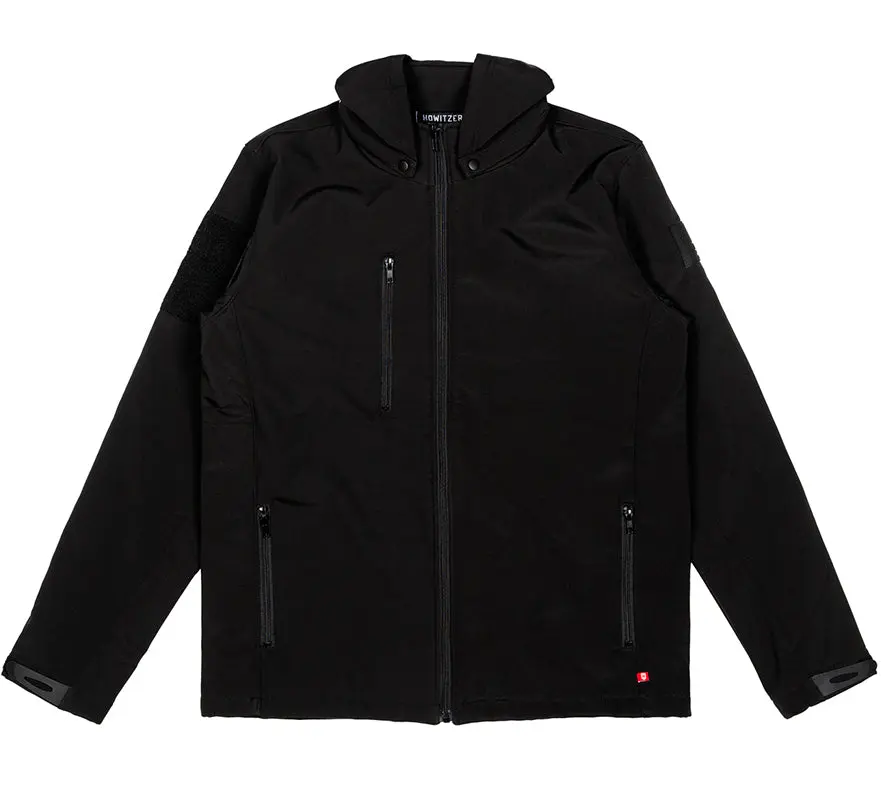 Howitzer Men's Alpha Premium Nylon Casual Fitted Lightweight Jacket - Zipper Pockets, Tagless Comfort Neck, Branded Label, Integrated Pocket, 2x, 3x Sizes (Chic Active Casual Fitted Men's Lightweight Jackets)