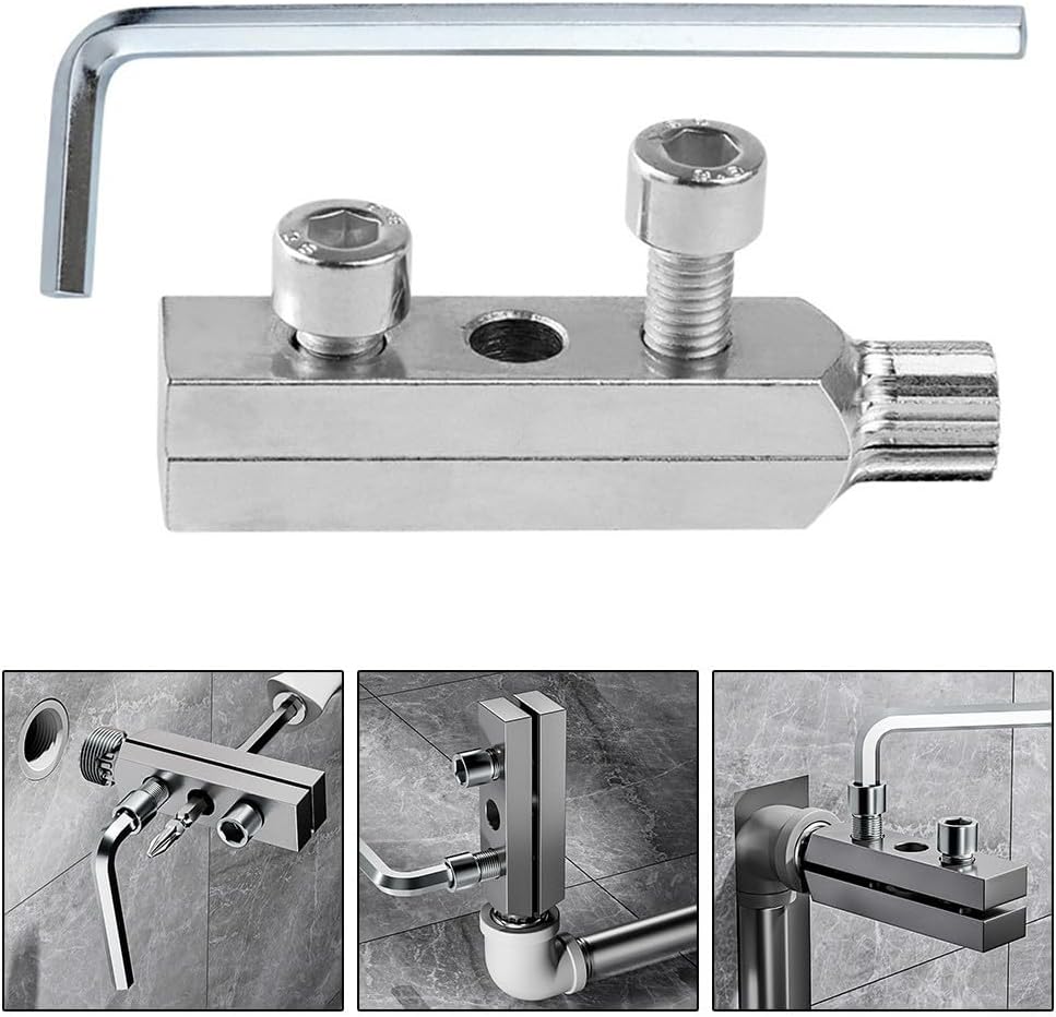 Screw Removal Tool,Broken Head Screw Extractor Faucet Angle Valve Wire Extractor for Sink Valve,Pipe Extractor Set,Easy Out Allen Screw.