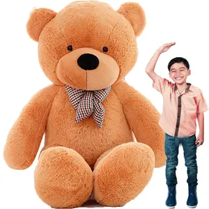 Size 5 ft to 7 ft - Brown Giant Teddy Bear - Life Size Teddy Bear - Boo Bear Factory