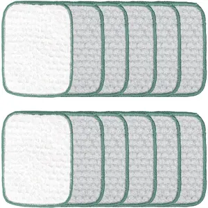 10pcs Multipurpose Wire Dishwashing Rags – Double-Layer Non-Scratch Reusable Scrubbing Pads for Kitchen Sinks, Pots & Pans | Also Great as Microfiber Cloth & Glass Cleaner for Dry/Wet Use