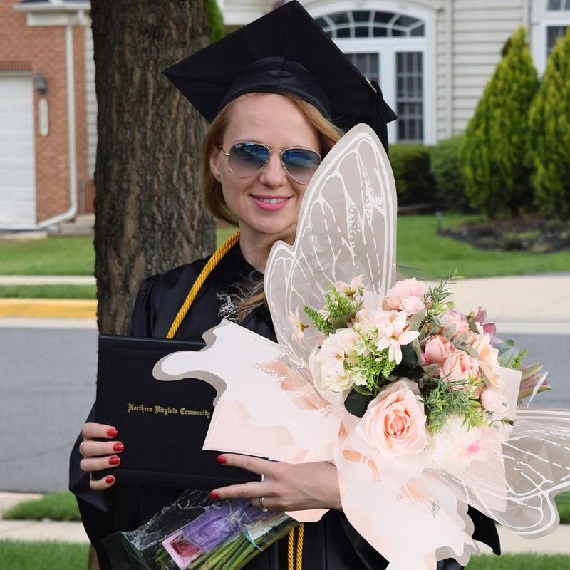 40 Pcs White Butterfly Floral Wrapping Paper, 20 Sets of Waterproof Clear Flower Bouquet Wraps 20 x 22 Inch for Florist Supplies Wedding Graduation and Craft