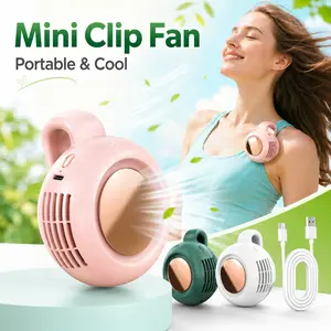 Mini Bladeless Portable Fan, Rechargeable 3-Speed Waist Clip Fan with Quiet Turbo Airflow, Handheld Personal Fan & Phone Cooling Fan for Travel, Outdoor, Camping, Work & Gifts for Dad
