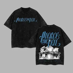 [$$$MANLIFE] Pierce The Veil Band 'Collide With The Sky' Retro Unisex Acid Washed Hoodie T-Shirt, I Can't Hear You World Tour 2025 Shirt Hoodie, Classic Post Hardcore Hoodie Tshirt, Alternative Streetwear Essential for Rock Lovers 09Y