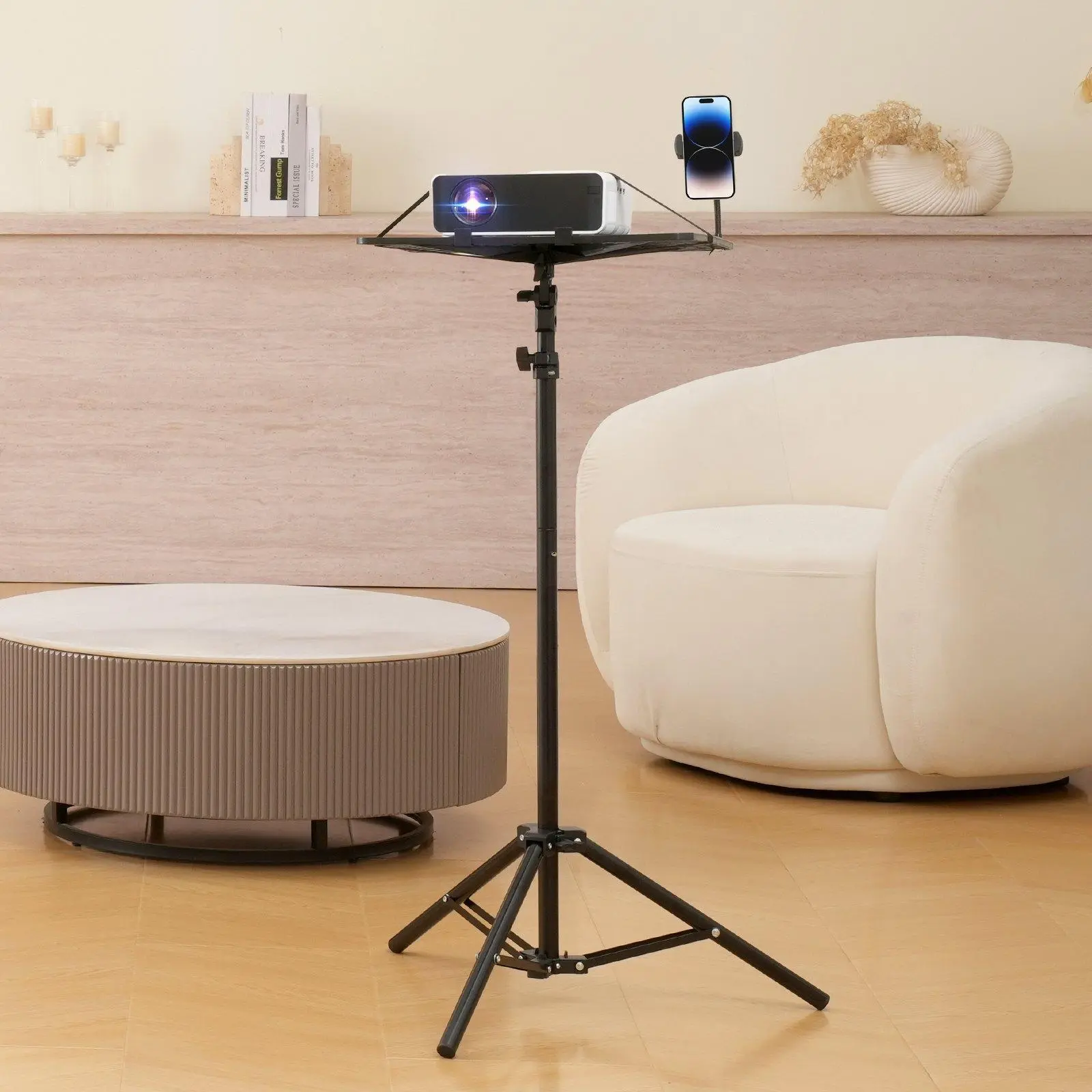 【SummerFinds】VEVOR Projector Stand Laptop Stand Tripod Adjustable Height from 26.97 to 63 in