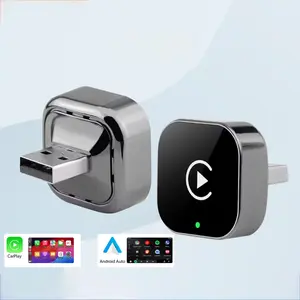 2026 Wireless CarPlay Adapter, 2 in 1 Wireless Android Auto Dongle, Convert Wired to Wireless CarPlay & Android Auto, Plug and Play USB Car Adapter for OEM Factory Wired Car Systems, Compatible with iOS & Android cars accessories
