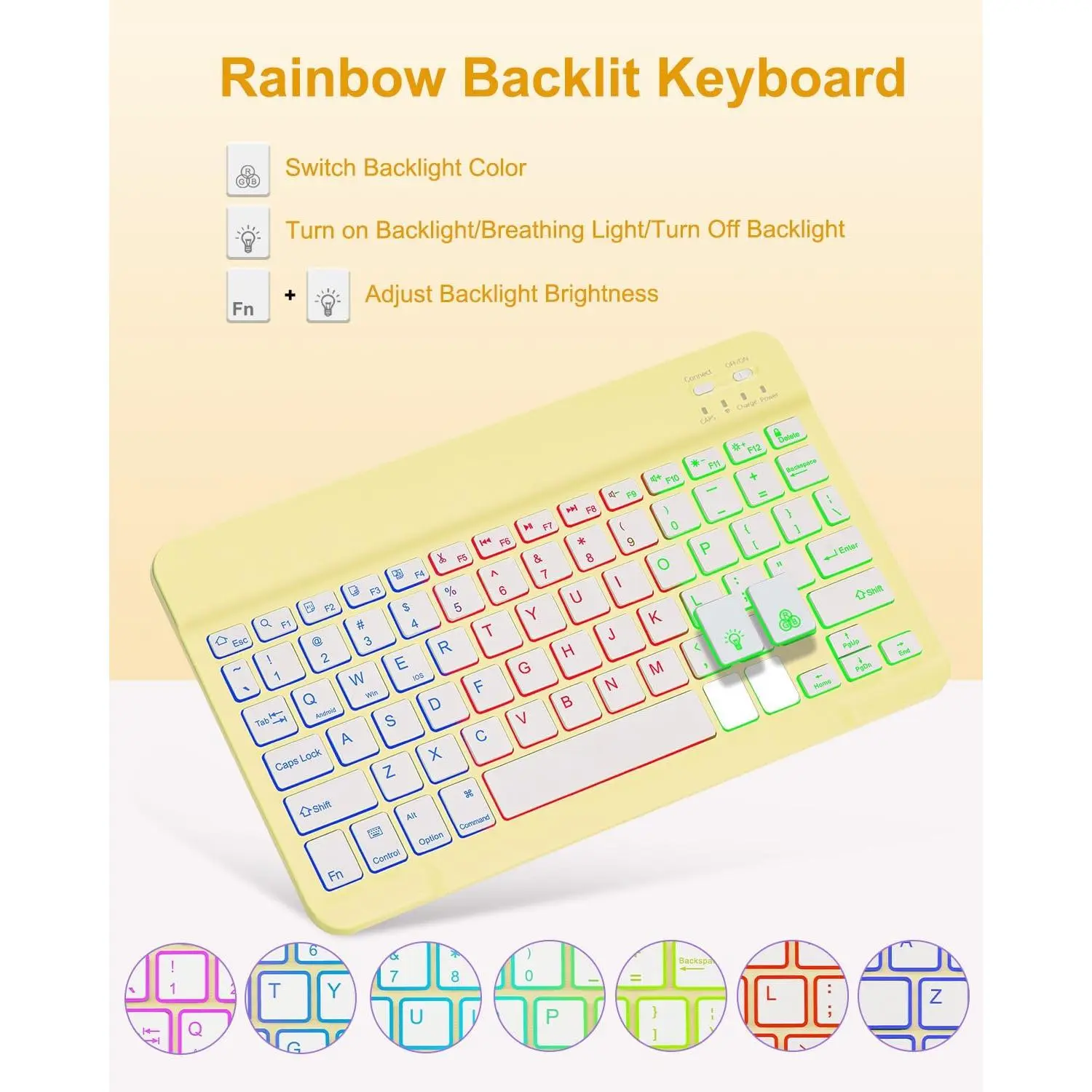 Case with Keyboard for iPad A16 11th 10th Generation 11/10.9 inch