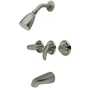 Kingston Brass Kb6238Ll Tub-Shower Faucet - Satin Nickel Finish