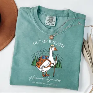 Comfort Colors Out Of Breath Hiking Society Shirt, Funny Hiking Shirt, Forest Camper Shirt, Gift Shirt For Camper, Climber
