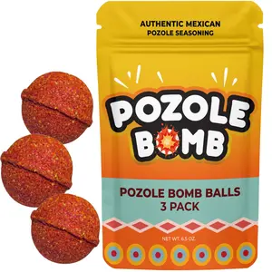 Pozole Bombs 3-Pack - Authentic Mexican Pozole Seasoning for Soups, Stews, Tacos & More - Ideal for Slow & Pressure Cookers and Stove Top Flavor Spice Traditional